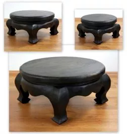 Runde Opiumtische, verschiedene Gren *schwarz*