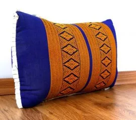Relaxkissen, Sofakissen  *blau / gelb*