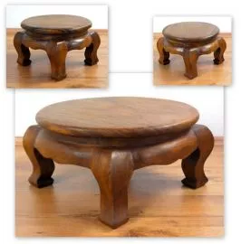 Runde Opiumtische, verschiedene Gren *braun*