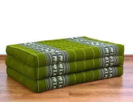 Thailndische Gstematratze, Klappmatratze  *grn / Elefanten*