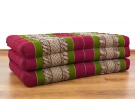 Thailndische Gstematratze, Klappmatratze  *rot / grn*