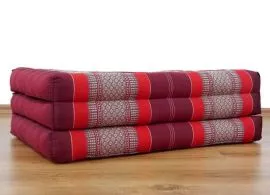 Thailndische Gstematratze, Klappmatratze  *rubinrot*