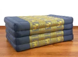 Klappmatratze, Seide  *grau / Elefanten*