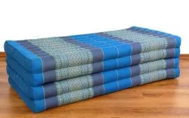 Thailndische Gstematratze, Klappmatratze *hellblau* XL