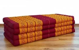 Thailndische Gstematratze, Klappmatratze *rot - gelb* XL