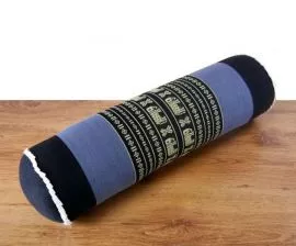 Asiatische Nackenrolle, Nackenkissen  *blau / Elefanten*