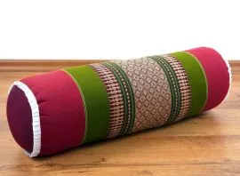 Asiatische Nackenrolle, Nackenkissen  *rot / grn*