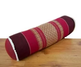 Asiatische Nackenrolle, Nackenkissen  *rubinrot*