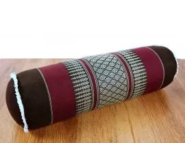 Asiatische Nackenrolle, Nackenkissen  *weinrot*