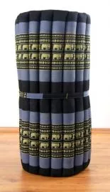 Kapok Entspannungsmatte  *blau / Elefanten*  Gr.M