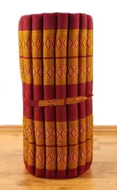 Thaimatte, Liegematte  *rot / gelb*  Gr.M