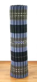 Kapok Rollmatte, Liegematte  *blau / Elefanten*  Gr.XL