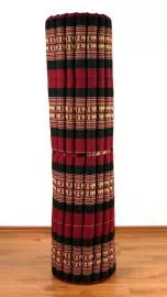 Kapok Rollmatte, Liegematte  *rot / Elefanten*  Gr.XL