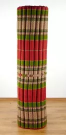 Kapok Rollmatte, Liegematte  *rot / grn*  Gr.XL