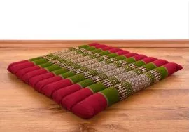 Steppkissen, Thaikissen  *rot / grn*  (gro)