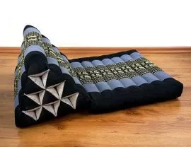 Thaikissen, Dreieckskissen *blau / Elefanten*