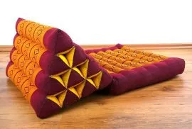 Thaikissen, Dreieckskissen *rot / gelb*