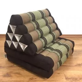 Thaikissen, Dreieckskissen, 2 Sitzauflagen  *braun*