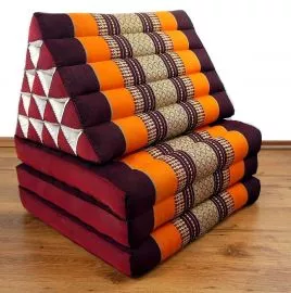 Thaikissen, Dreieckskissen  *orange*  (XXL-Hhe)