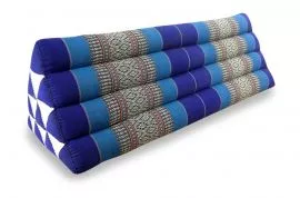 Asiatisches Dreieckskissen ohne Auflage  *blau*  (extrabreit)