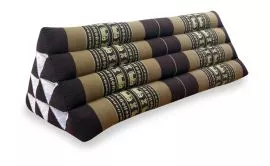 Dreieckskissen als Rckensttze  *braun / Elefanten*  (extrabreit)