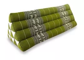 Thaikissen als Rckensttze  *grn / Elefanten*  (extrabreit)