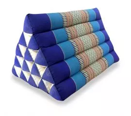 Asiatisches Dreieckskissen ohne Auflage  *blau*  (extrahoch)