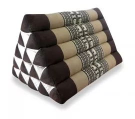 Dreieckskissen als Rckensttze  *braun / Elefanten*  (extrahoch)