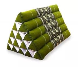 Dreieckskissen als Rckensttze  *grn / Elefanten*  (extrahoch)