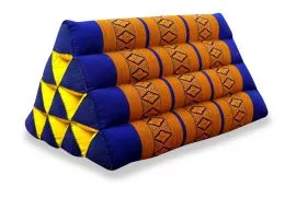 Thaikissen ohne Auflage  *blau / gelb*