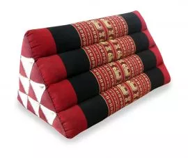 Thaikissen, Dreieckskissen ohne Auflage  *rot / Elefanten*