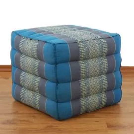 Kapok-Kissen, Wrfelkissen  *hellblau*