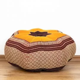 Zafu,  Meditationskissen, groer Stern  *orange*