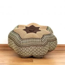 Zafu,  Meditationskissen, kleiner Stern  *braun*