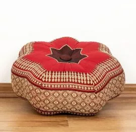 Zafu,  Meditationskissen, kleiner Stern  *rubinrot*