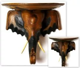 Asiatischer *Elefantenkopf* mit Ablage