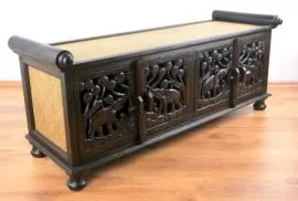 Asiatisches  *Sideboard mit Elefantenschnitzerei*  Nr.53