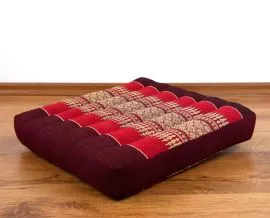 Asiatisches Sitzkissen  *pink-rubinrot*  (klein)