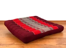 Asiatisches Sitzkissen, Stuhlkissen  *rubinrot*  (gro)