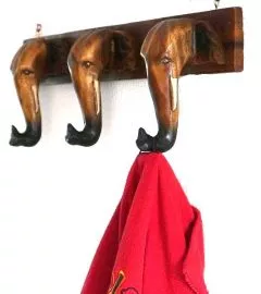 Garderobenhaken mit *3 Elefanten*
