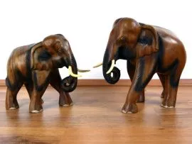 Elefanten aus Holz *Glckselefanten*