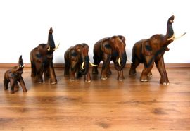 Elefanten aus Holz *Glückselefanten*