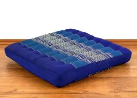 Kapok Bodensitzkissen, Stuhlkissen  *blau*  (gro)