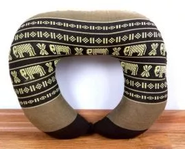 Kapok Nackenhrnchen  *braun / Elefanten*