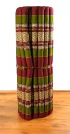 Kapok Rollmatte, Thaimatte  *rot / grn*  Gr.L