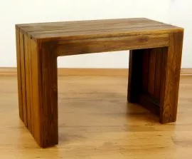 kleine, schlichte  *Teakholzbank*