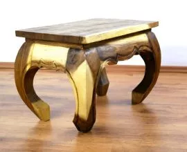 Kleiner Opiumtisch aus Thailand in *natur*