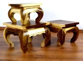 Opiumtische, verschiedene Gren *natur*