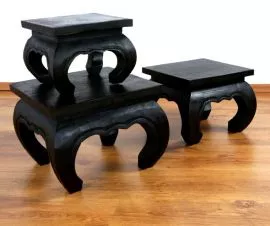 Opiumtische, verschiedene Gren *schwarz*