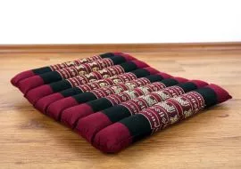Steppkissen, Thaikissen  *rot / Elefanten*  (klein)